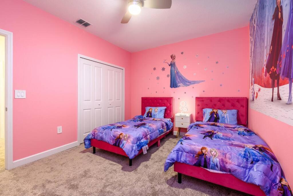 Close To Disney & Other Theme Parks,Private Heated Poolspa, Bbq & Game Rm Kissimmee Bagian luar foto