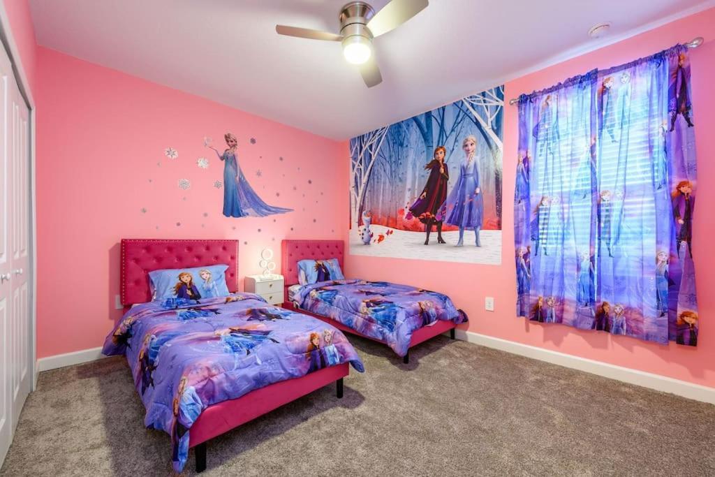 Close To Disney & Other Theme Parks,Private Heated Poolspa, Bbq & Game Rm Kissimmee Bagian luar foto